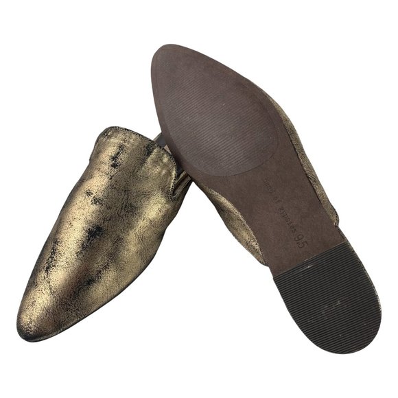 BAND OF GYPSIES Landslides Distressed Bronze Mule Slides - Picture 3 of 12